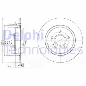 Store code: BG3897C-MAX rear brake (mirror) disc FOCUS II CB4 0411 C-MAX (DM2)) C-MAX (DM2)