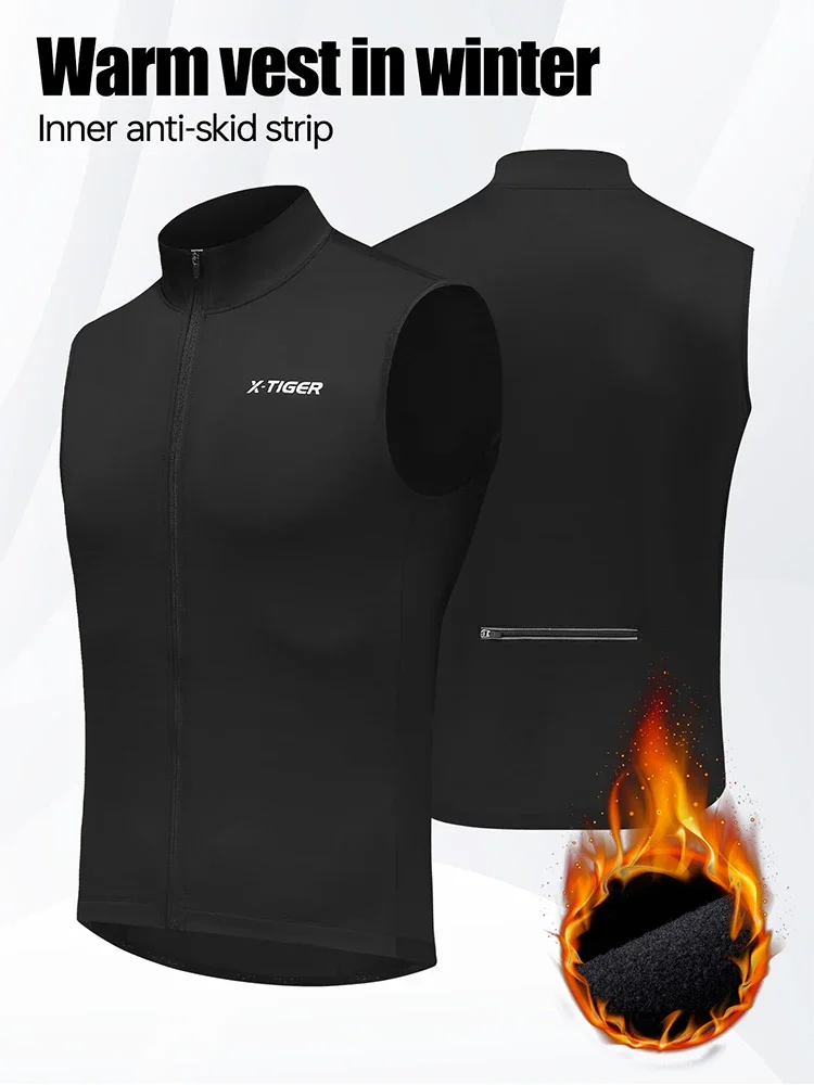 AliExpress X-TIGER Warm Cycling Vest Windproof Loose Fleece  Sleeveless Waistcoat For Mountain Road Bike Wnter Reflective Bicycle vest