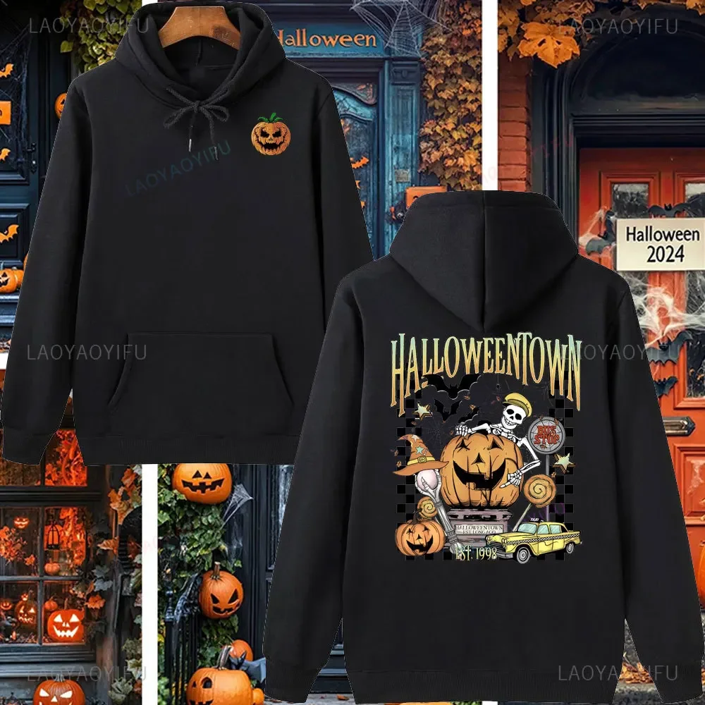 Halloweentown Est 1998 البلوز جامعة Halloweentown ريترو Halloweentown للجنسين هوديس الخريف البلوز هالوين البلوز