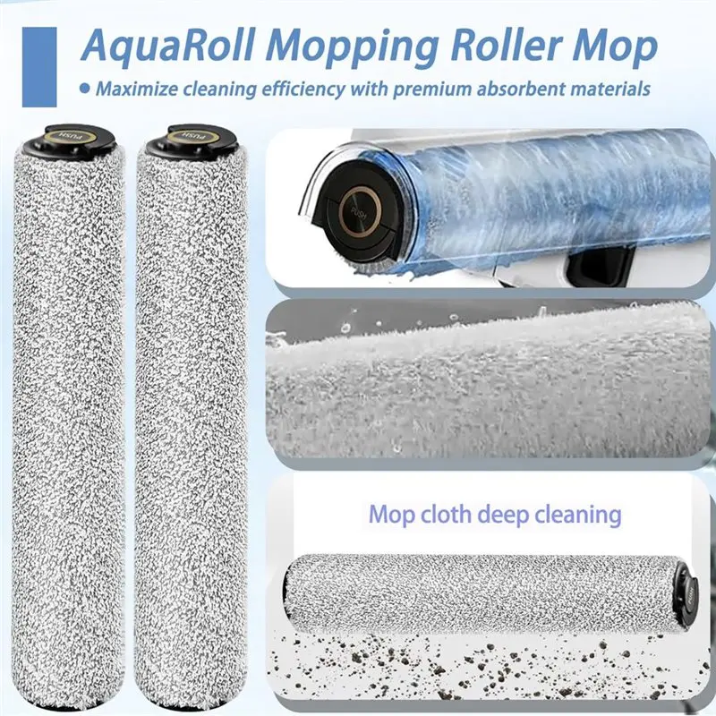 

【STOKED】Main Brush Roller Mop Dust Bags Side Brush HEPA Filter 15PCS For Dreame Mova Z60 Ultra Robot Vacuum Cleaner Replacement