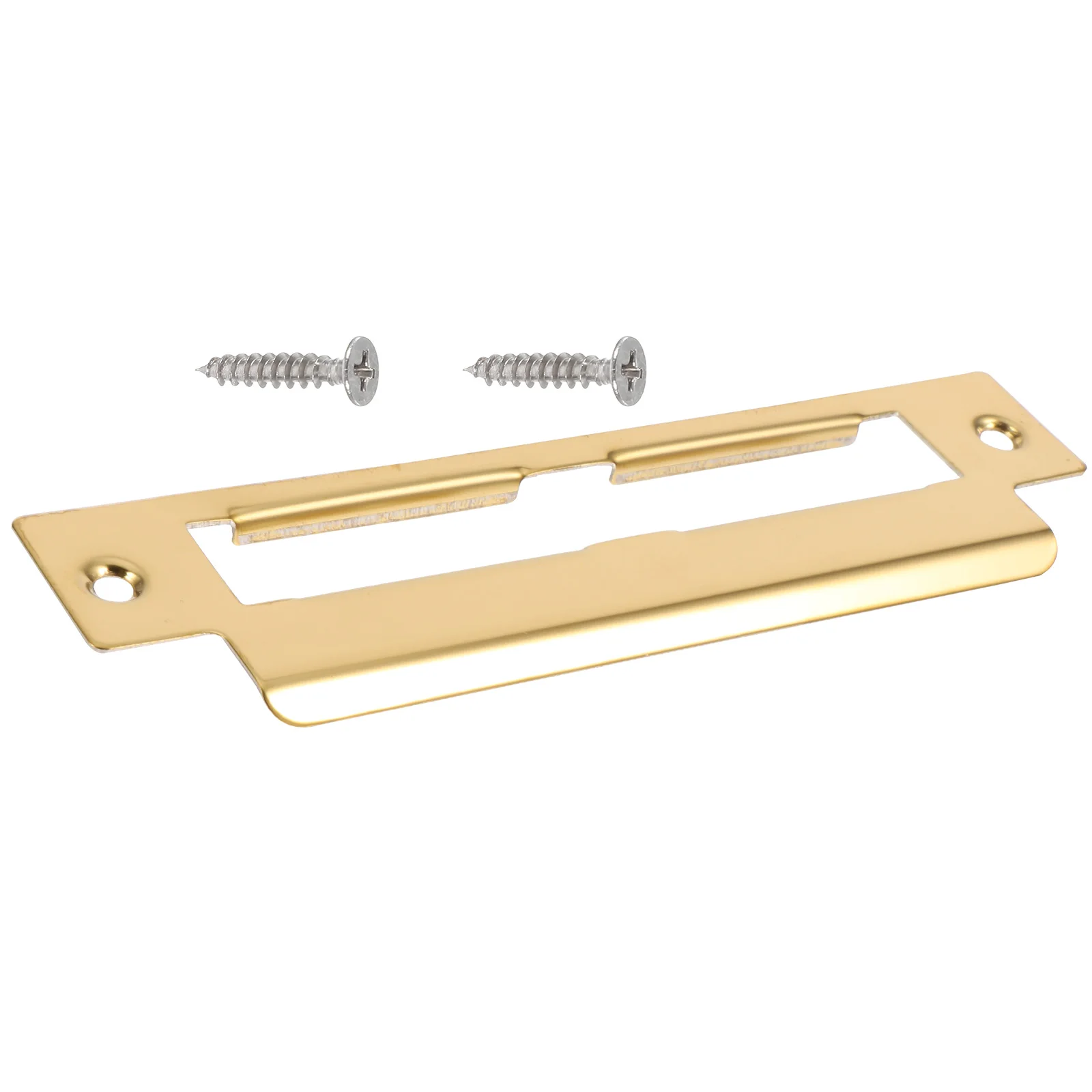 

Filler Door Accessories Security Metal Plate Kick Golden Stainless Steel Repair