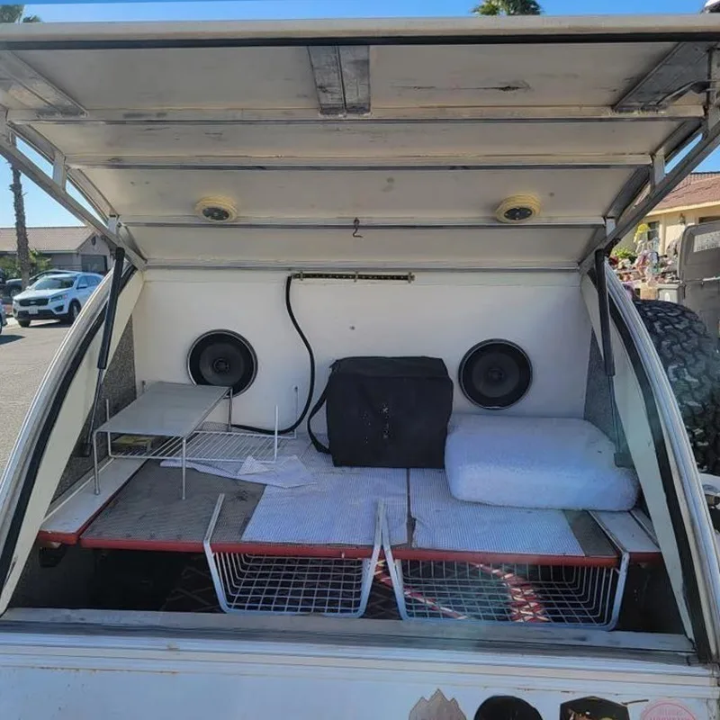 Custom RV Motorhome Camper Van Travel Trailer for Family Camping Adventures Outdoor Vehicle with Bed Area, Storage Compartments