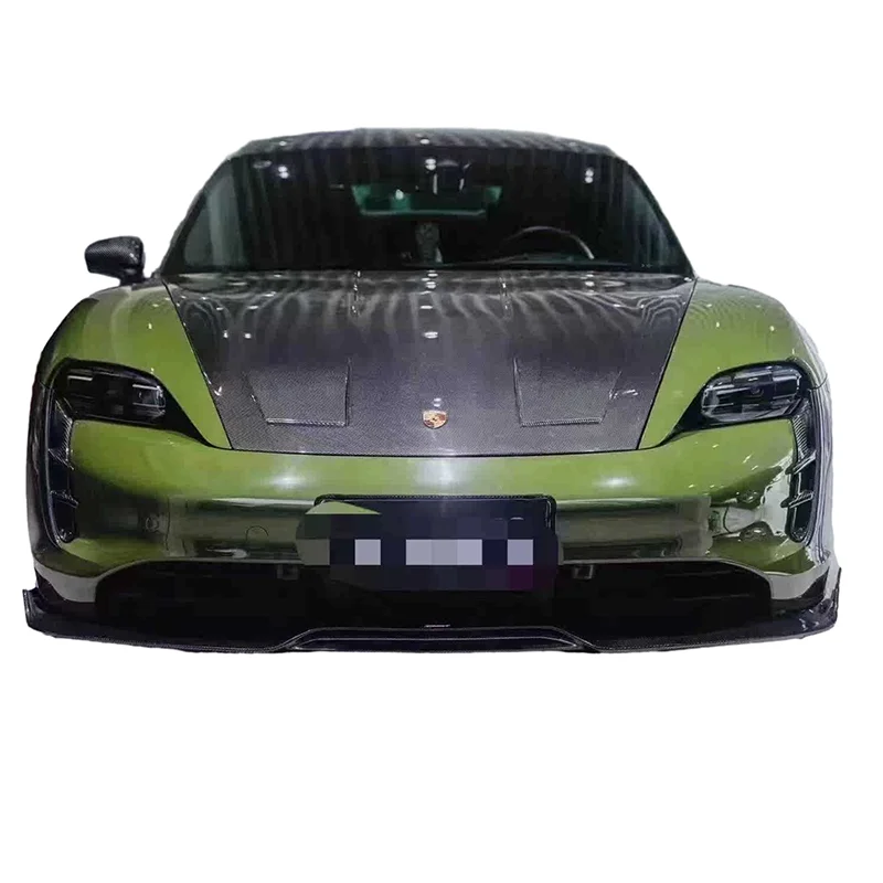 Carbon Fiber Fibre Front Engine Hood Bonnet Vented for Porsche Taycan 2019-2022,100% tested well - Image 6