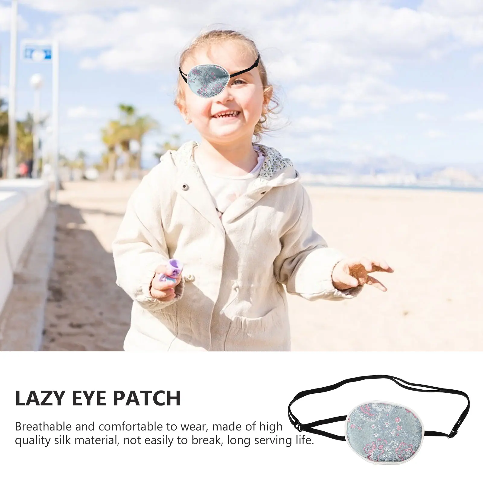 

Silk Eye Mask Kids Patch One Amblyopia Pad Lazy Tool Children Patches
