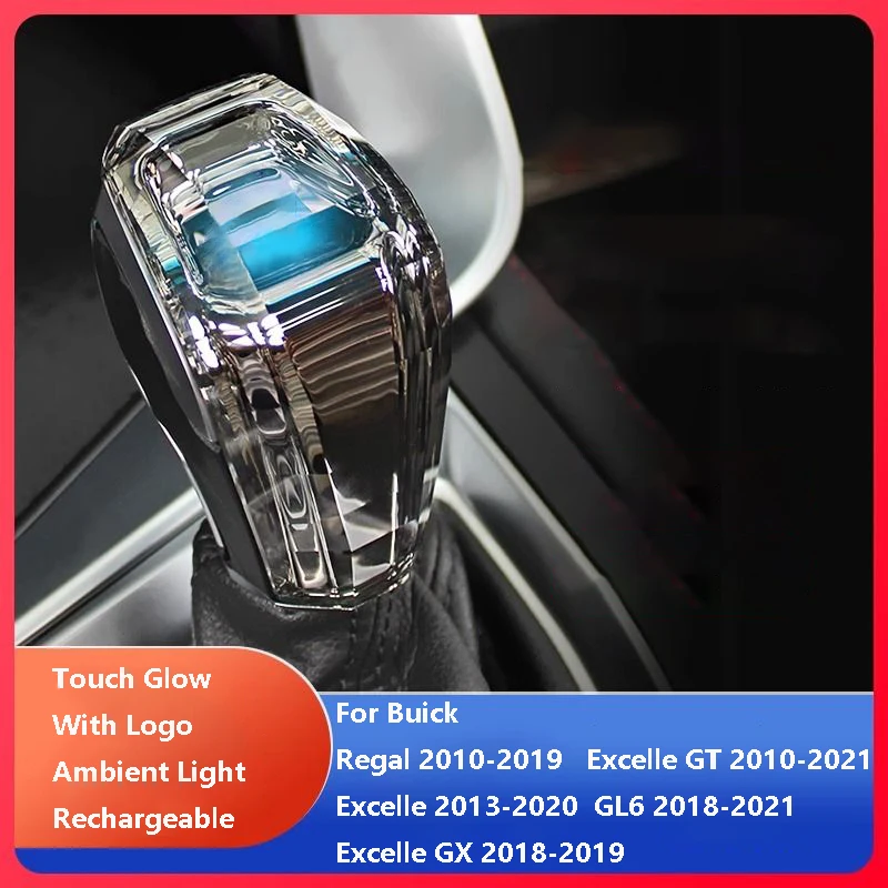 

Crystal Gear Shift Knob Cover Handle Replacement With LED Lights For Buick Regal Excelle Excelle GT Excelle GX GL6 Accessories