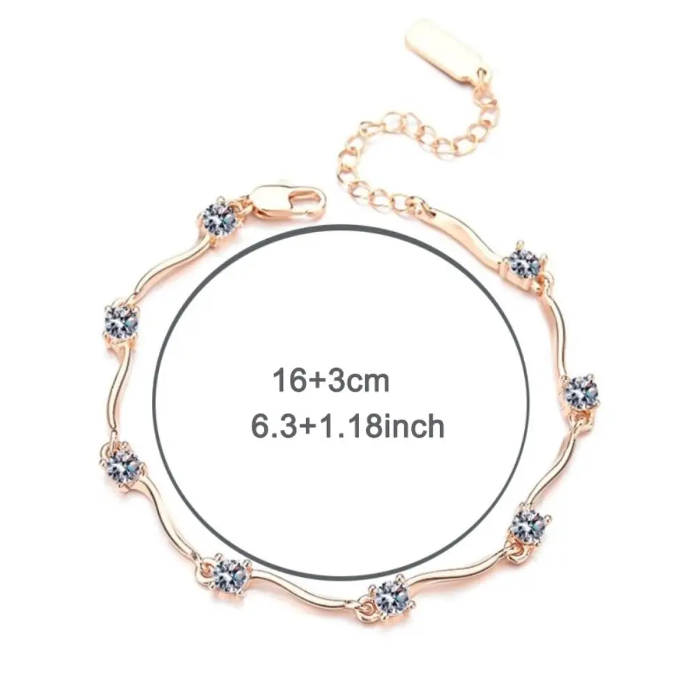 2 шт. регулируемые браслеты для пар, тонкие подарки на день Святого Валентина, браслет с кристаллами и волнами, ювелирные изделия со стразами, легкий роскошный браслет