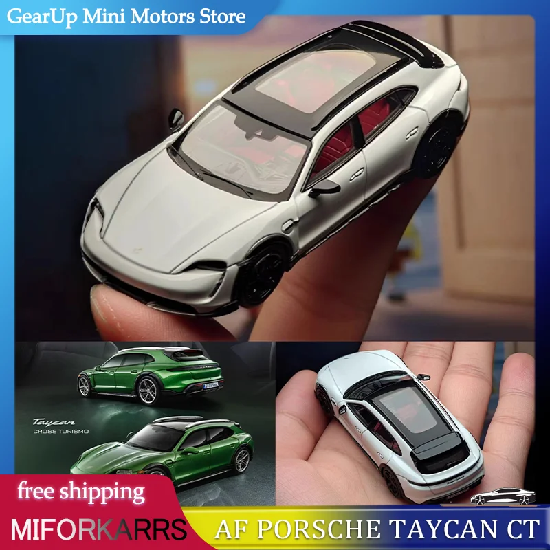 

New Aether Forge Af 1:64 Porsche Taycan Ct Shooting Brake Alloy Miniature Diecast Model Porsche Wagon Limited Edition Toys Gift