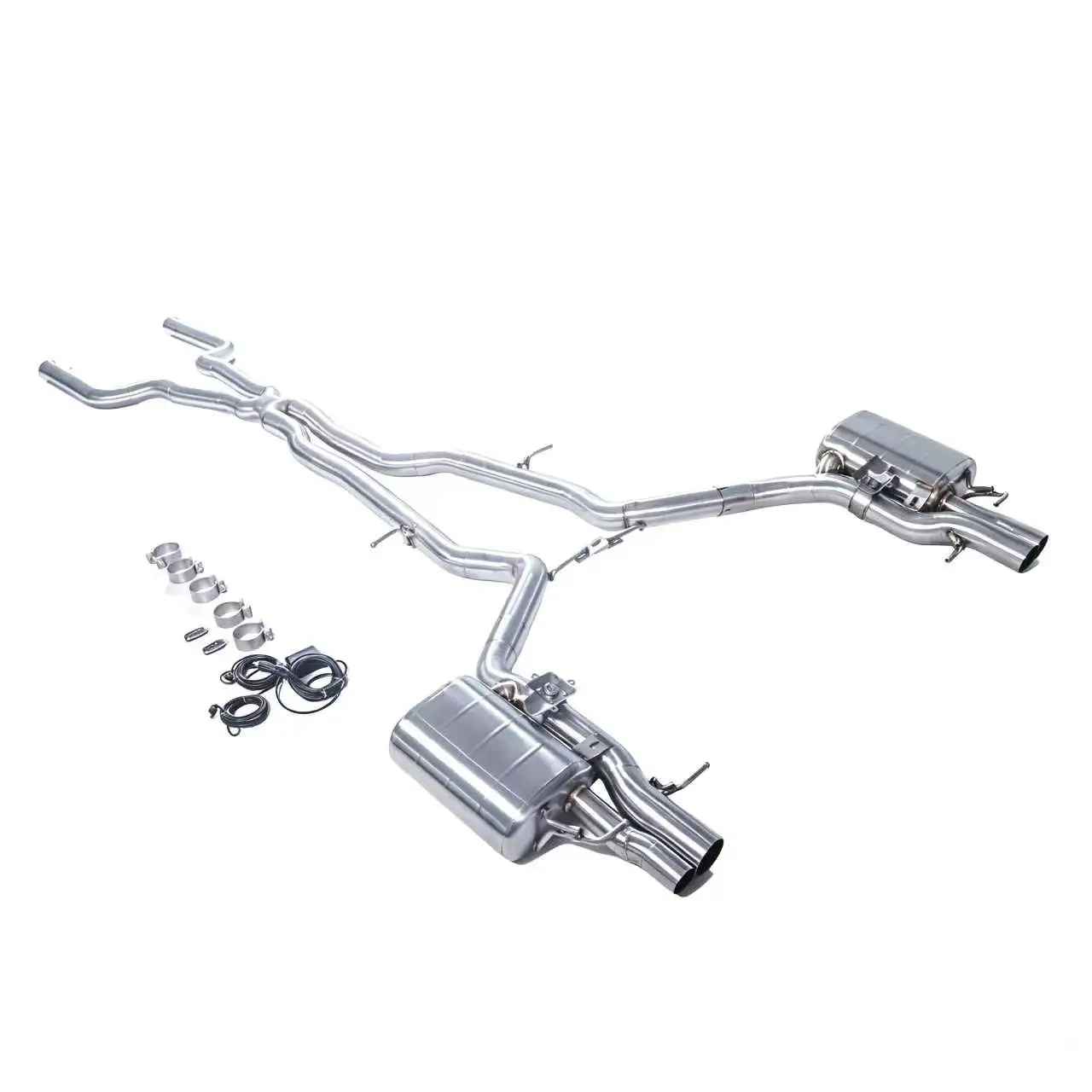 Exhaust Pipe for 2018-2024 Mercedes-Benz AMG GT63 C192 4.0T Mid-to-rear Exhaust System With Muffler And Control Valve