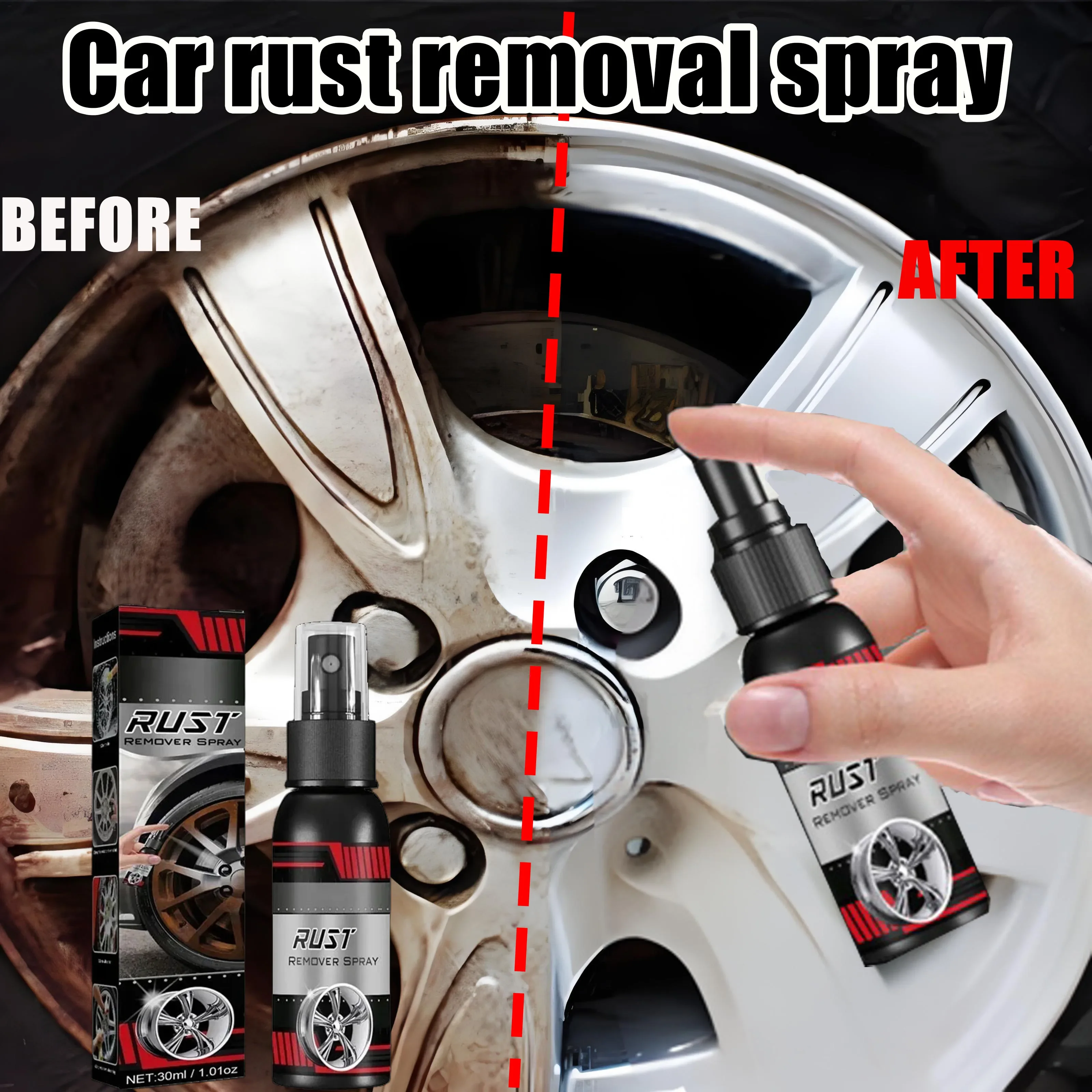 

YC19 Краска Ингибитор ржавчины Краска Быстрое удаление ржавчины Спрей для удаления ржавчины Металл Железный проектор Средство для удаления пятен Уход за ступицей колеса автомобиля