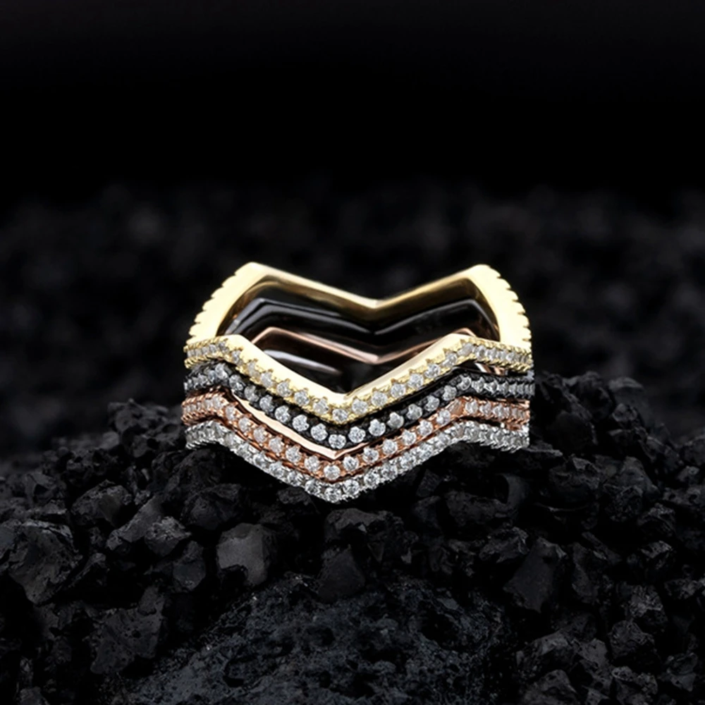 WUIHA Real 925 Sterling Silver New Created Moissanite Diamond Wedding Band Ring for Women for Women Engagement Gift Fine Jewelry