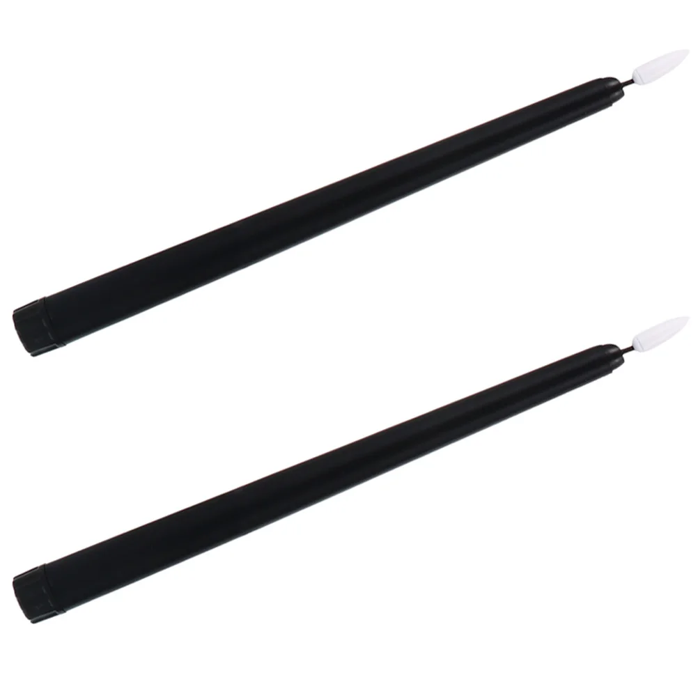 

2pcs Electronic Candles Premium Plastic Festival Decorations Material Halloween Flameless Light Bedside Lamp