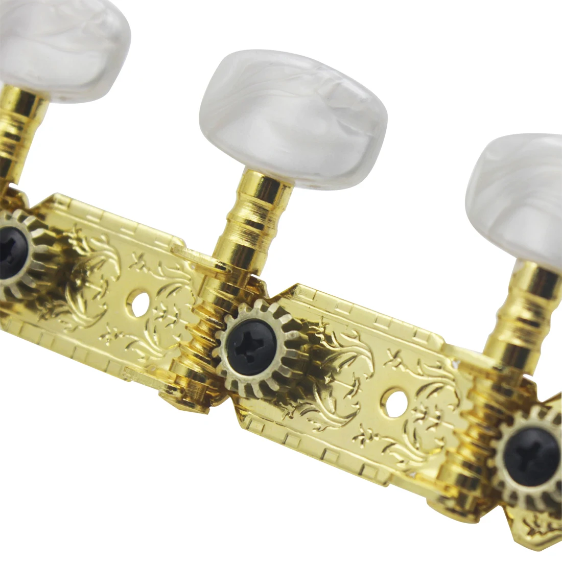 2 szt. Gałki do gitary ludowej profesjonalne kołki do strojenia gitary tunery metalowe trwałe eleganckie wzory akcesoria do gitary ludowej