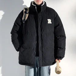 2024 New Men Winter Jacket Thick Warm Fleece Parkas Thicken Doublesided Wear Windbreaker Coat Outwear
