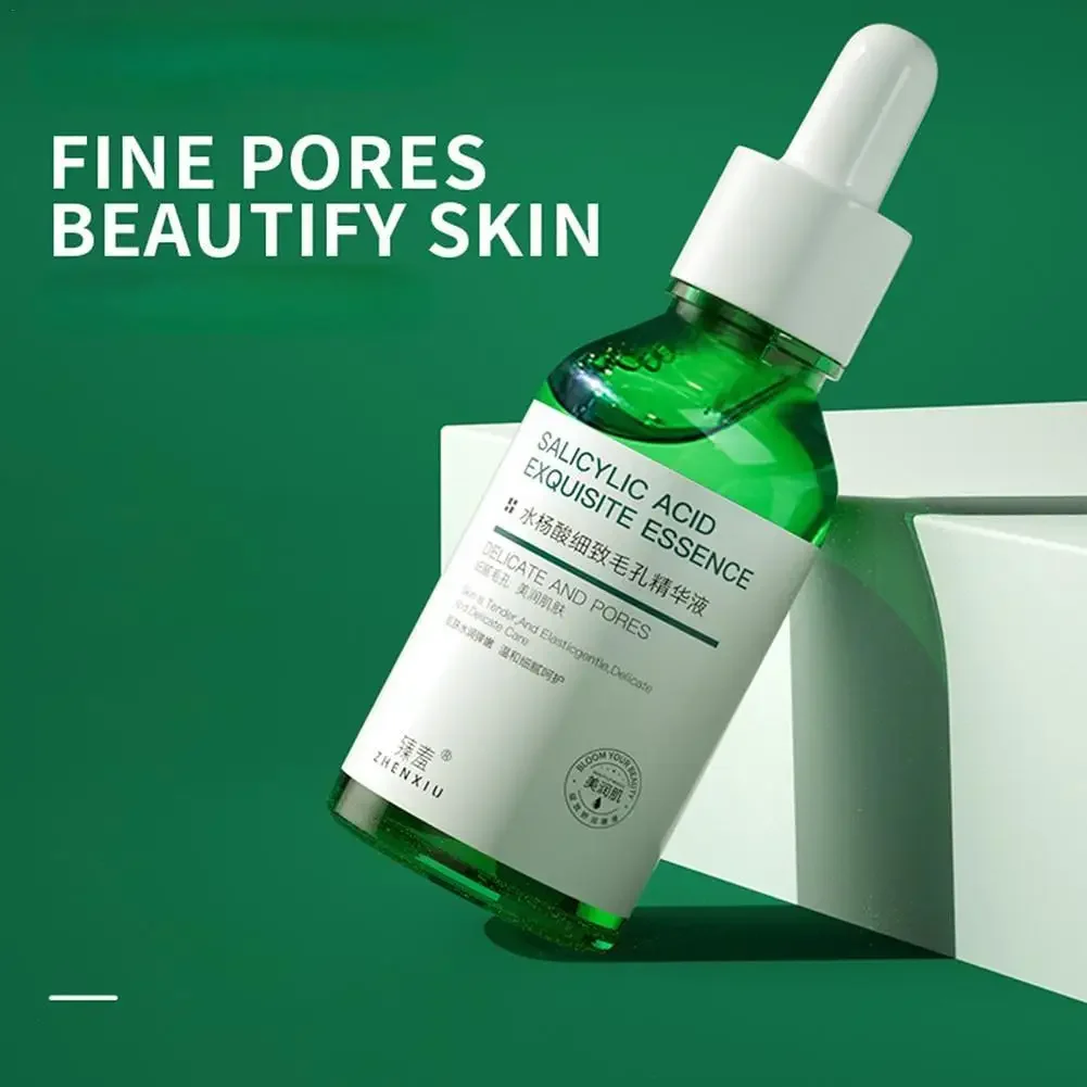 

30 мл салициловая кислота, нежная эссенция для лица с пор, увлажняющая, нежный уход, сужающая поры, вода, легкая красота, сыворотка для лица