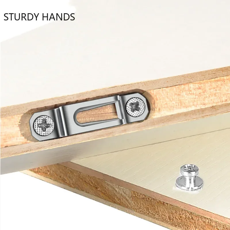 50 Set Invisible Two-in-One Connector Screw Fastener Hidden Laminate Cabinet Wardrobe Assembly Furniture Combined Fastener