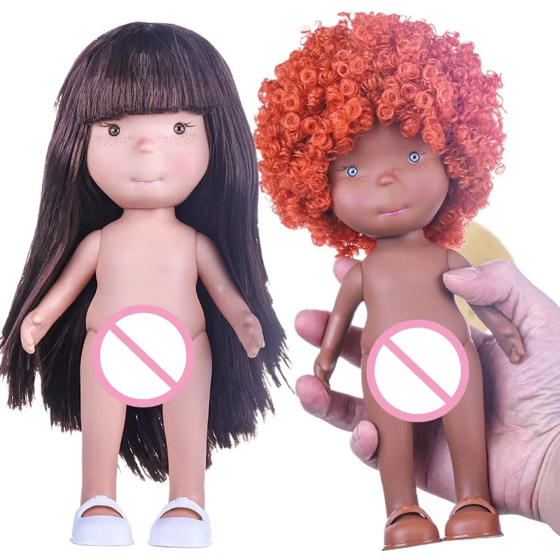 

24cm Joint Hinge Sweet Potato Doll Freckles Vinyl Cute DIY Toy