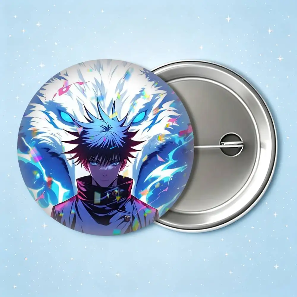 Shadow Sorcerer Megumi Fushiguro 25mm 32mm 44mm 58mm 75mm Brooches Badges Pins for Accessories Gift