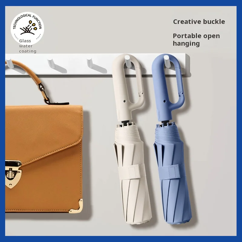 Musan-paraguas resistente al viento de 30 huesos para hombre y mujer, sombrilla de lluvia plegable automática reforzada con mango de hebilla grande, 105CM