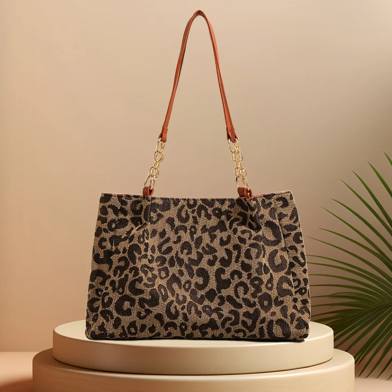 Imagem -05 - Cfun Ya-leopard Bolsa para Mulheres Bolsa de Ombro de Grande Capacidade Múmia Bolsa Feminina Bolsas de Compras Design Original