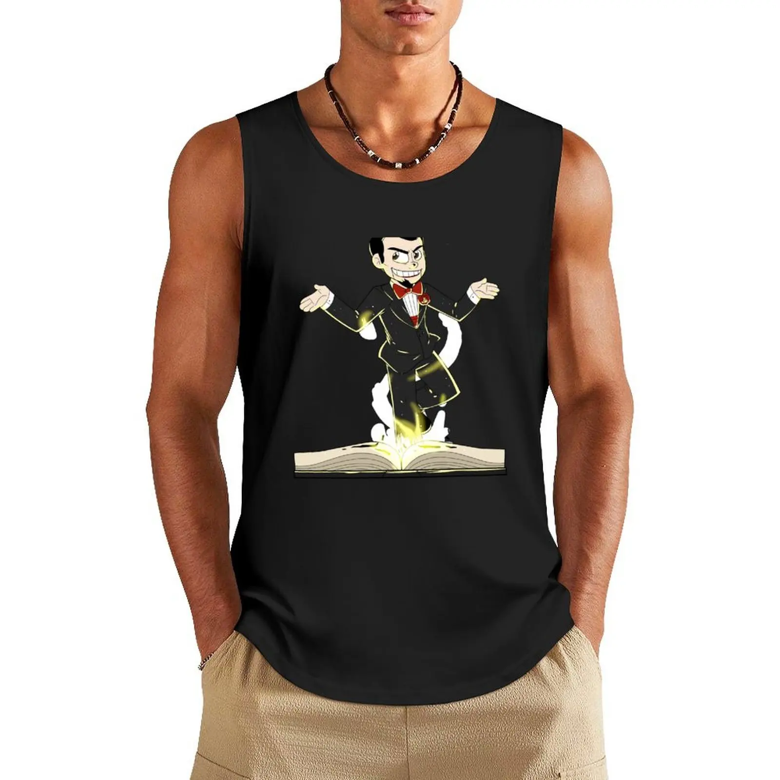 

Slappy the Living Dummy Tank Top gym training accessories men gym T-shirt for fitness t-shirts man