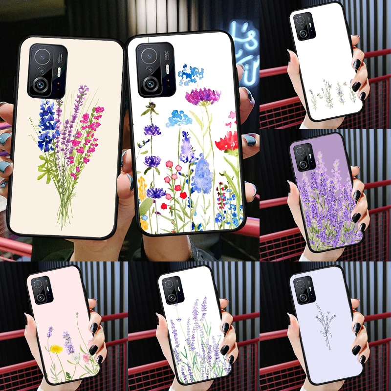 

Чехол с лавандовыми фиолетовыми цветами для Xiaomi POCO X7 X6 X5 X3 Pro F3 F5 F6 M6 Pro 13 14 Ultra 11T 12T 13T 14T Pro Cover