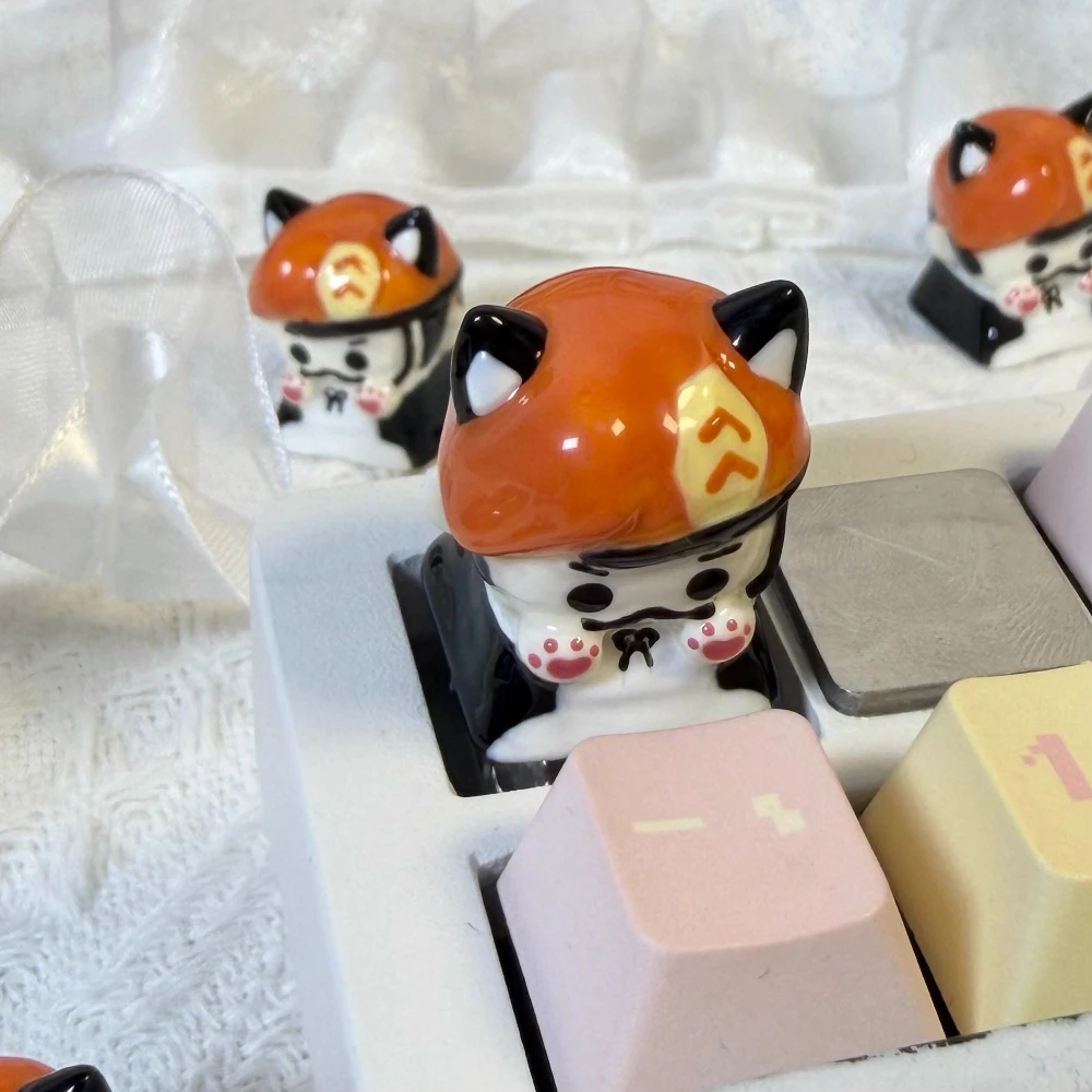 Valorant BrainStorm Keycaps Artisan Cat Maid disfraz Keycap adorables teclas de resina personalizadas teclado mecánico accesorios de juego