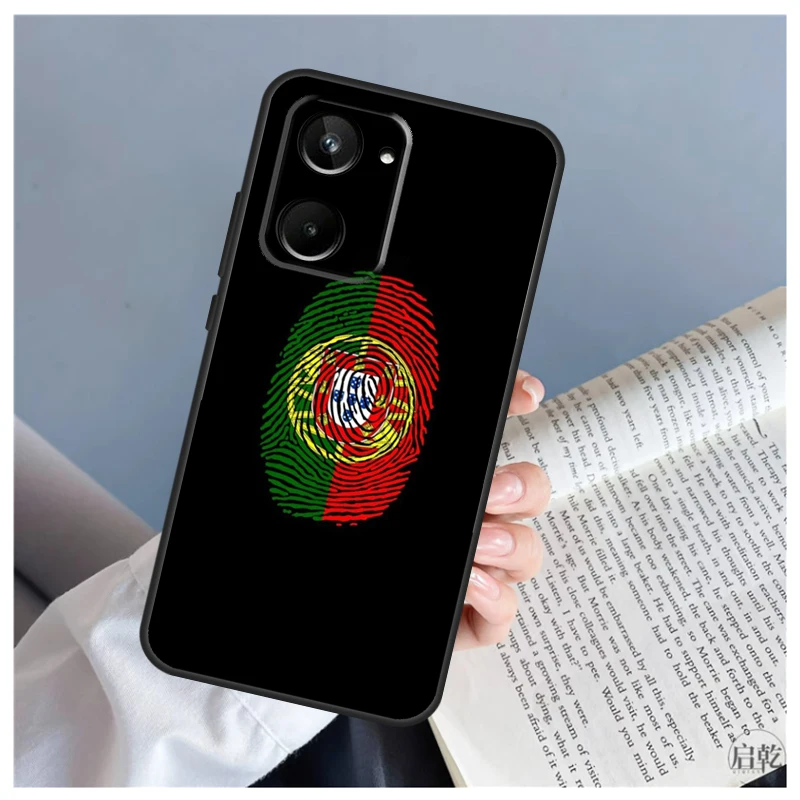 Portugal Flag For Realme C31 C30 C33 C35 C55 C11 C15 C21Y C25 GT Neo 3 5 2T 3T 8 9 10 11 Pro Plus Case