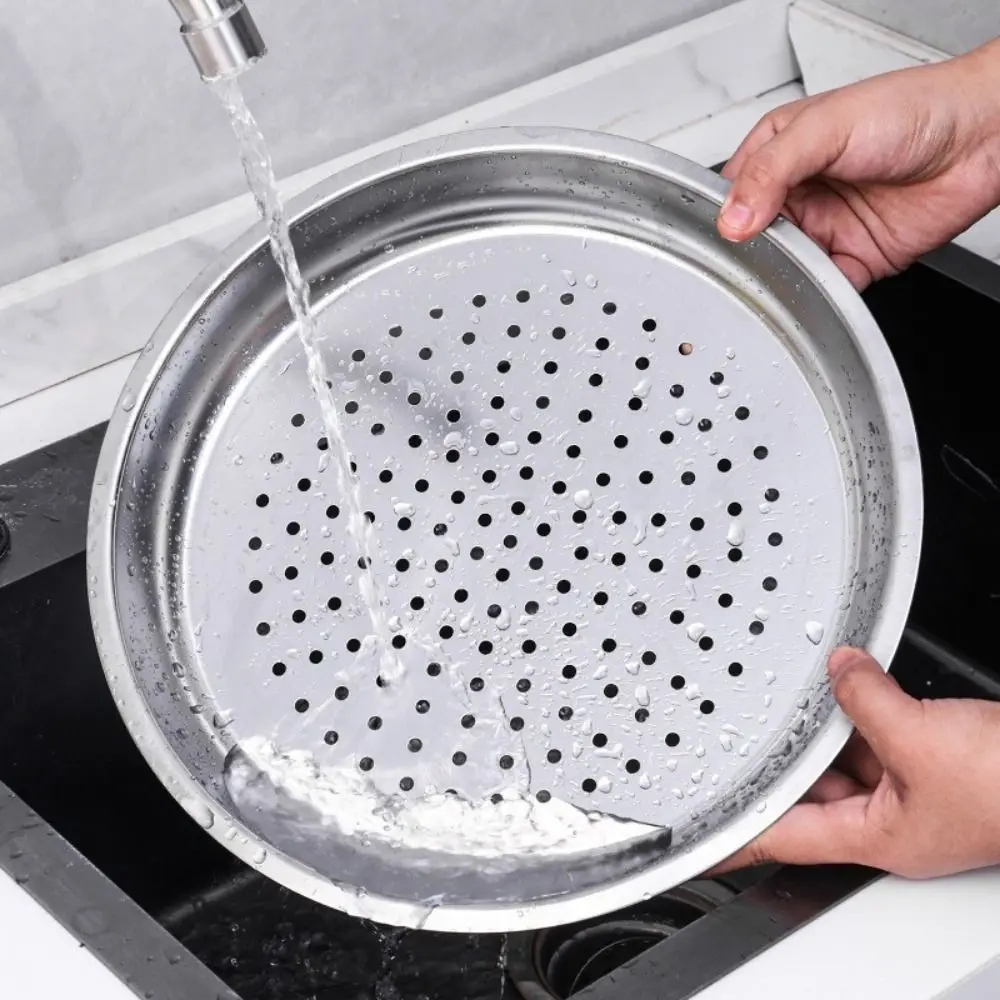 28/30/32/34cm New Dumplings Fish Steaming Tray Cooking Gadgets Stainless Steel Steaming Rack Thickened Steamer