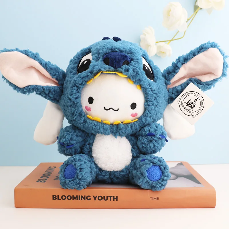Cute Cinnamoroll Cosplay Stitch Disney Stellalou Soft Stuffed Anime Plush Doll Cute Room Decor Xmas Birthday Gift For Girls New