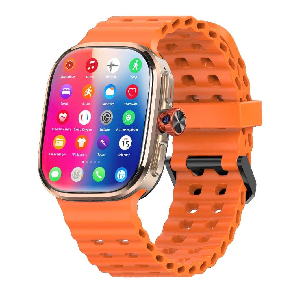 P2 Smart Watch 4G/5G SIM Card 2.13''AMOLED GPS WIFI 190°Rotating Video Call Fingerprint Unlock Google Play Android Smartwatch view 6