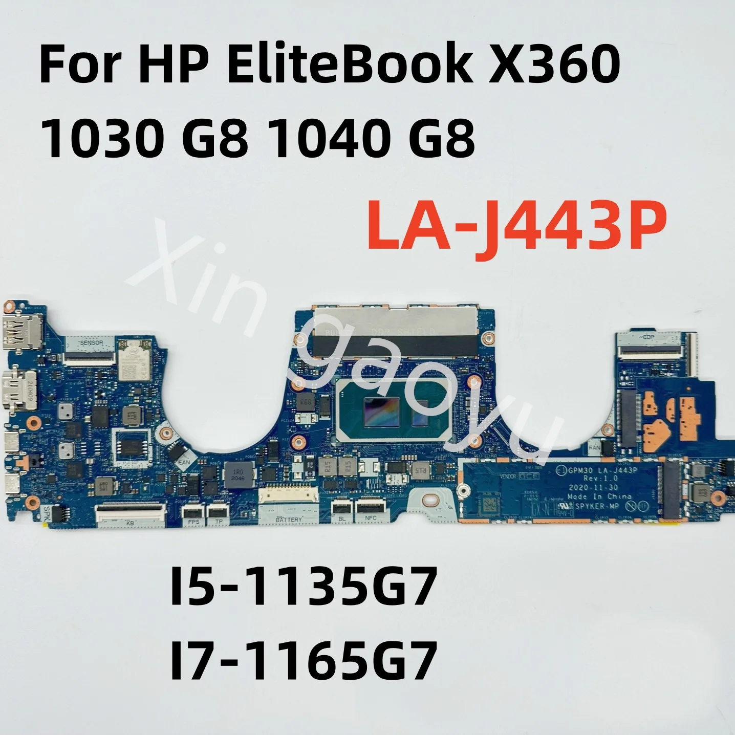 

Оригинальная материнская плата для ноутбука HP EliteBook 10030 G8 1040 G8, модель LA-J443P CPU I5-1135G7/1145G7 I7-1165G7/1185G7, 16 ГБ/32 ГБ, протестирована