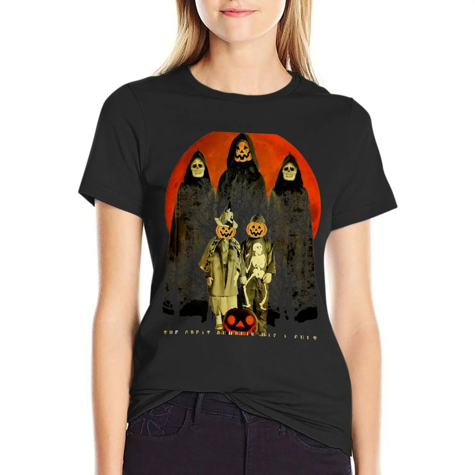 Cult of the Great Pumpkin: Trick or Treat T-Shirt cute clothes Female clothing t-shirt dress for Women sexy