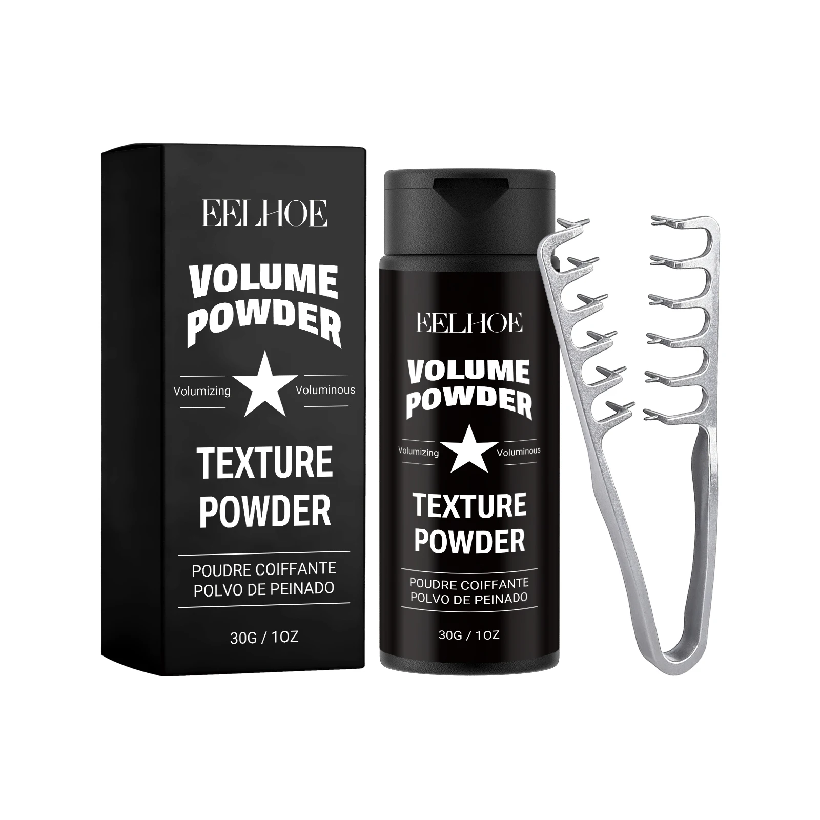Matte Fluffy Hair Powder with a Comb Hairs Root Lift Coverage Hairstyle Gripping Styling Mattifying Powders Hairs Texture Powder