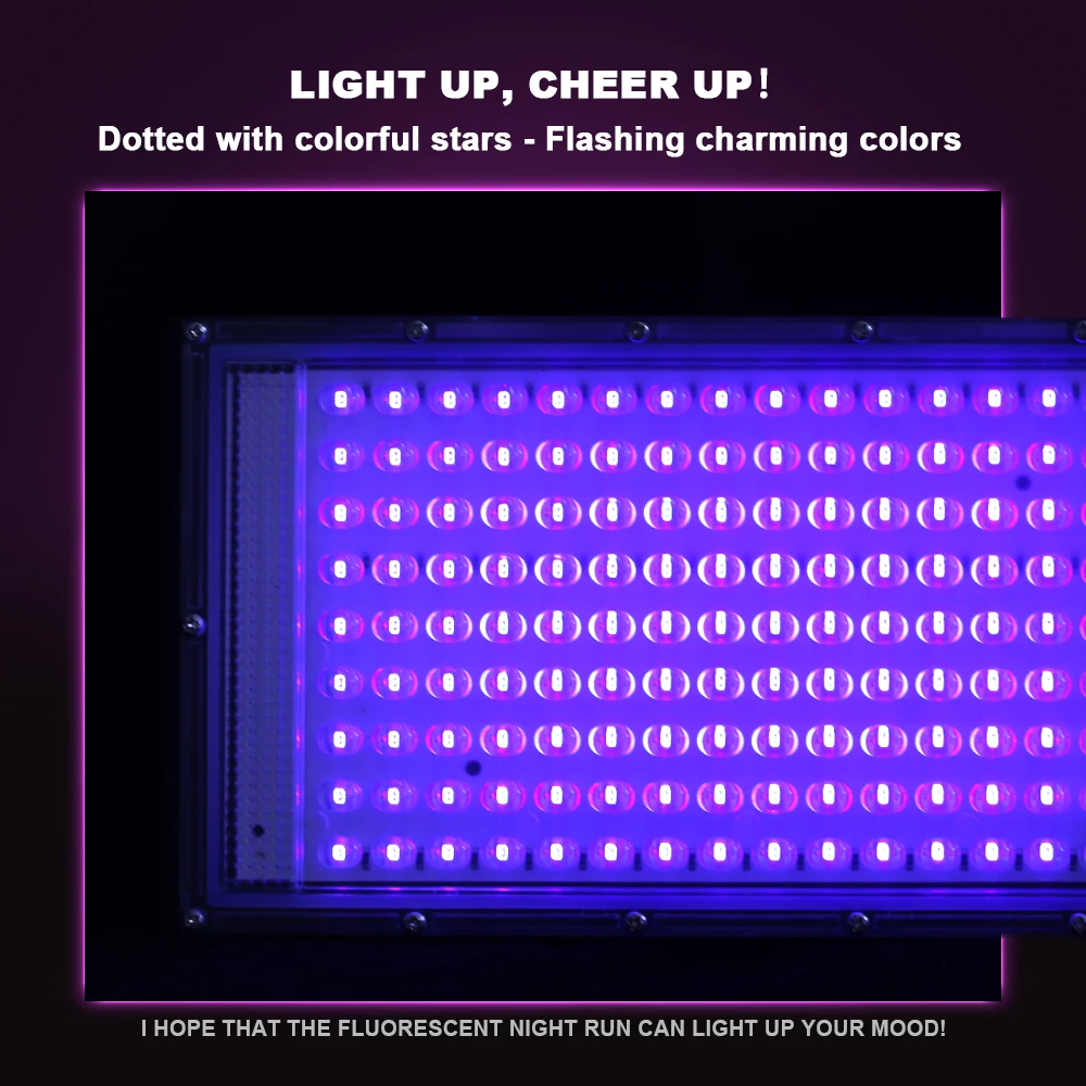 LED UV Floodlight 50W 100W 150W 395nm 400nm กันน้ําเรืองแสงปาร์ตี้ดิสโก้เวทีแสง Ultravilet โคมไฟ LED Blacklight