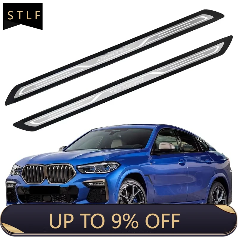 Electric Running Boards Retractable Aluminum Alloy Automatic Power Side Step for X6 2020-2024 with Carry Bag