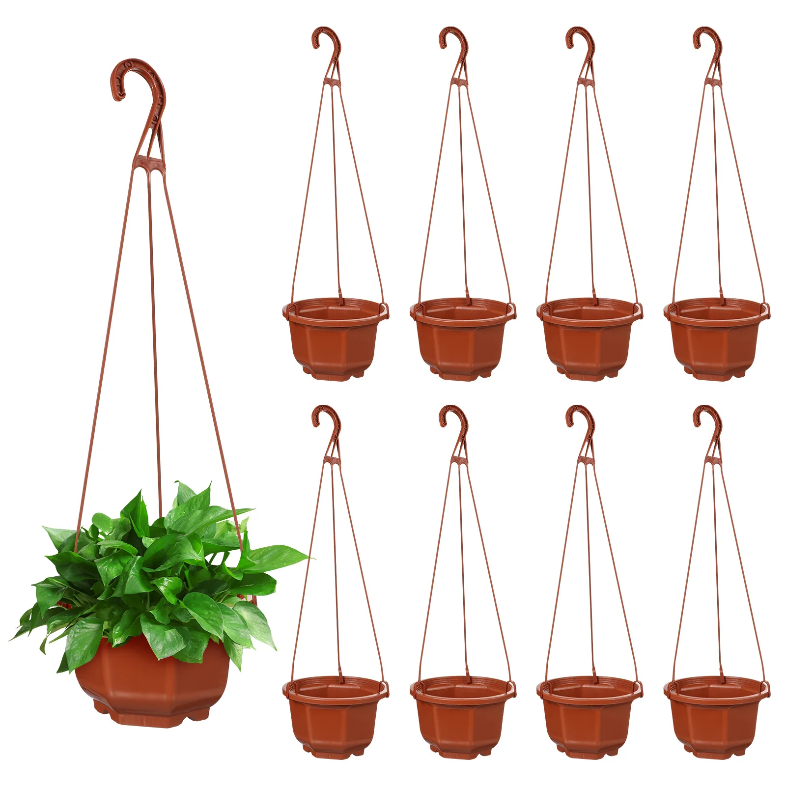 

Plastic Hanging Plant Pots Chlorophytum Pot Indoor Orchid Planter Deck Railings Basket Bulk Flower Pot Set Garden Vase Safe