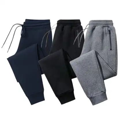 

Mens 3 Pack Ultra Soft Fleece Zipper Pocket Jogger