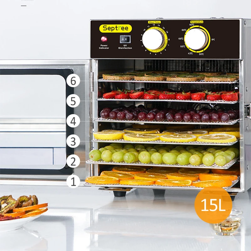 6-слойный дегидратор для пищевых продуктов, электрическая сушилка, дегидраторы, электрическая сушилка для фруктов для еды, говядины, вяленого мяса, фруктов и овощей