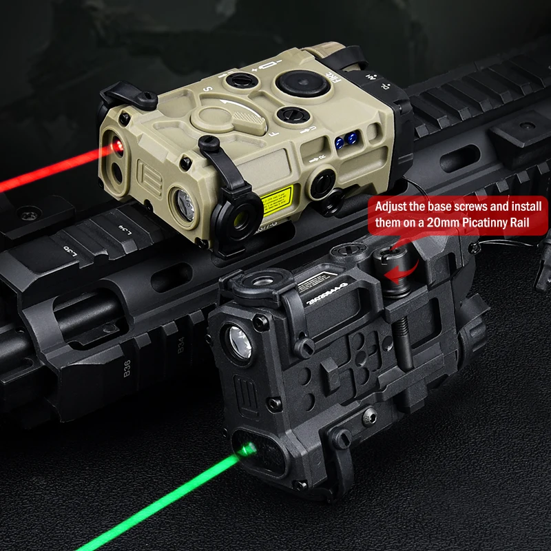 وادسن OGL Eeote التكتيكية مضيا وظيفة كاملة أحمر أخضر أزرق نقطة تهدف الليزر مؤشر الأشعة تحت الحمراء ستروب كشاف ضوء الادسنس الصيد #3