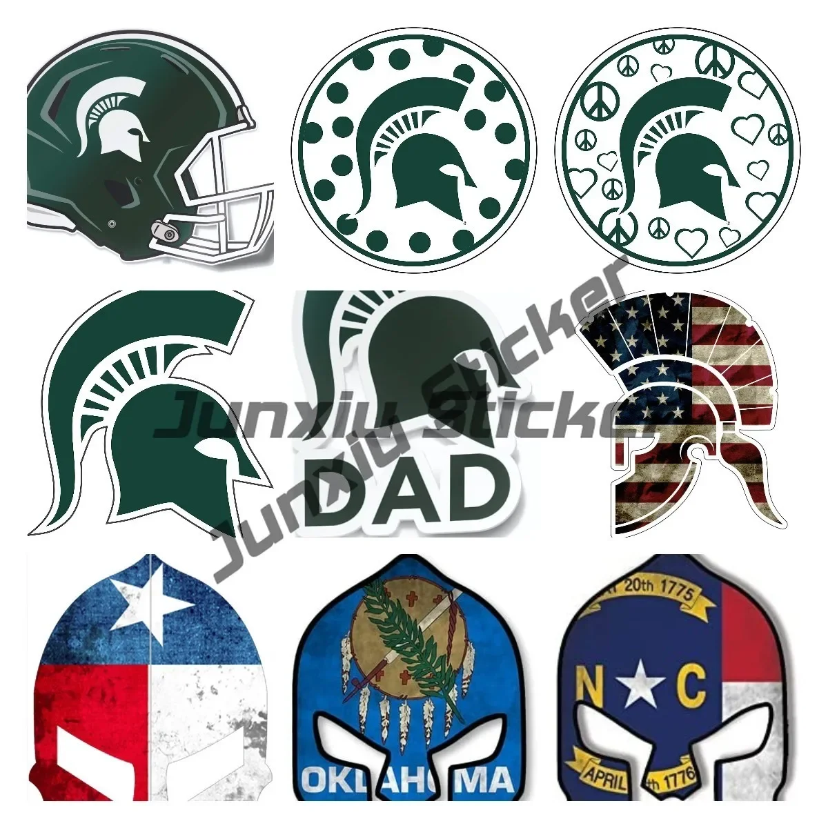 

Spartan Car Stickers Vinyl Motorcycle Decal Decoration Laptop Spartan Helmet Decal