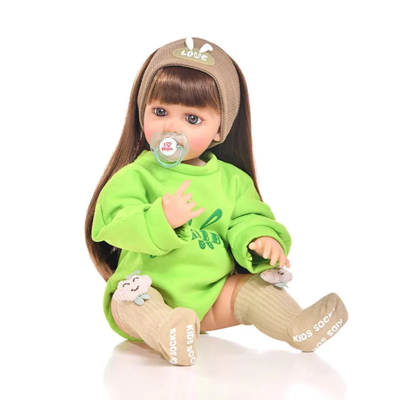 Doll Clothes Hoodie Sweater Jumpsuit For 55cm Baby Reborn Doll DIY Girl Clothing Toys for 21.65 Inch Dolls Clothes Accessories