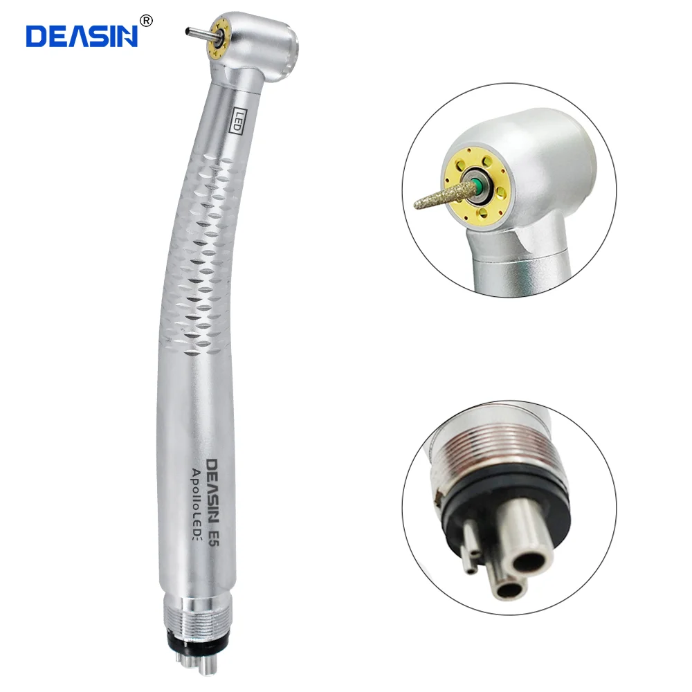 

DEASIN 5 LEDs High Speed Cartridge Rotor Turbine 2/4 Holes for Dental High Speed Handpiece Dentistry Tools