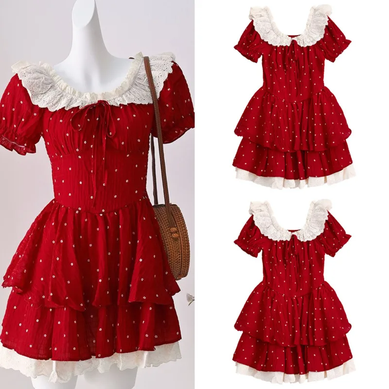 

Floral Y2K Halter Crop Top Women French Style Off Shoulder Lace Blouse Women Sexy Strapless Bell Sleeve Shirt Tee Top Gift New