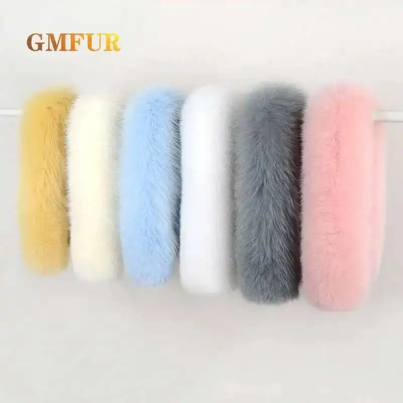 

Women Winter 100% Natural Real Fox Fur Collar Warm Coat Fur Scarves Luxury Fashion Ladies Warm Neck Warmers Scarf Handmade Fur S