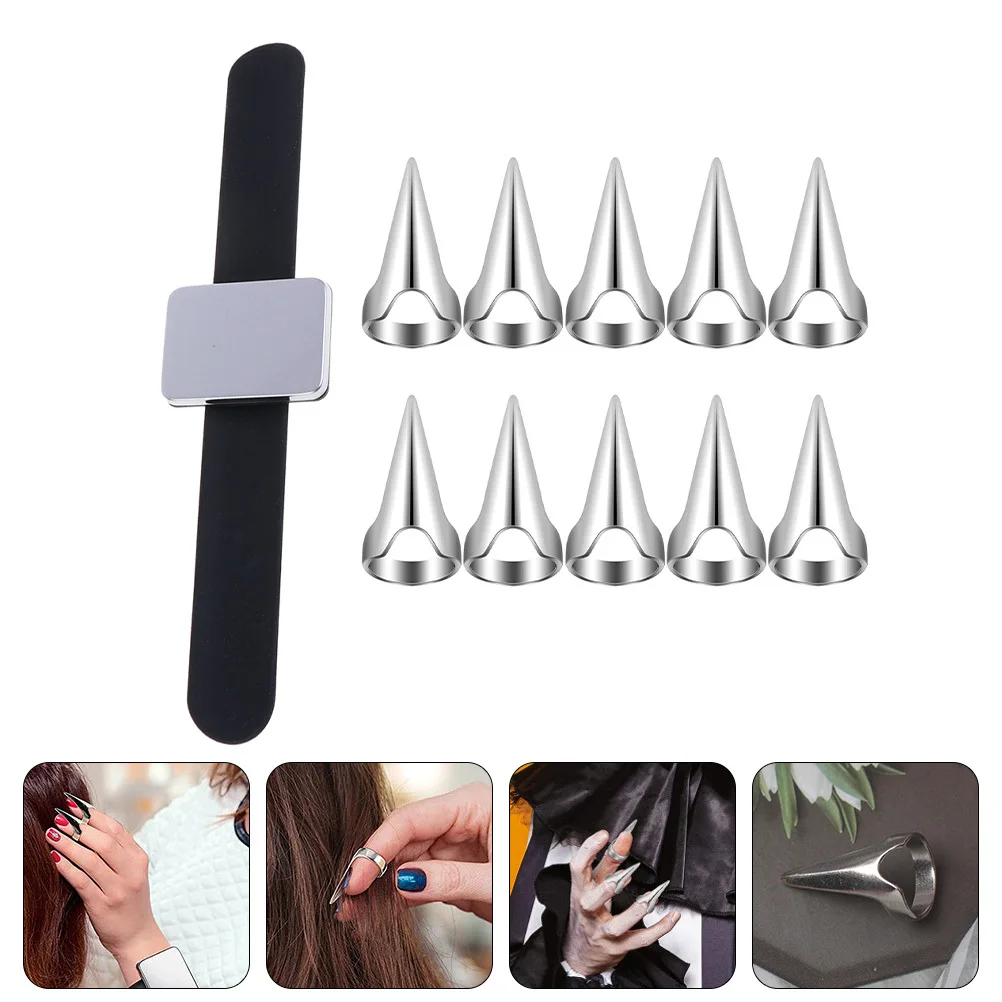 

1Set Stitch Rings for Braid Weaving Hair Segmentation Tool Magnetic Wrist Holder Fast Styling Hairdressing Accessories Supplies