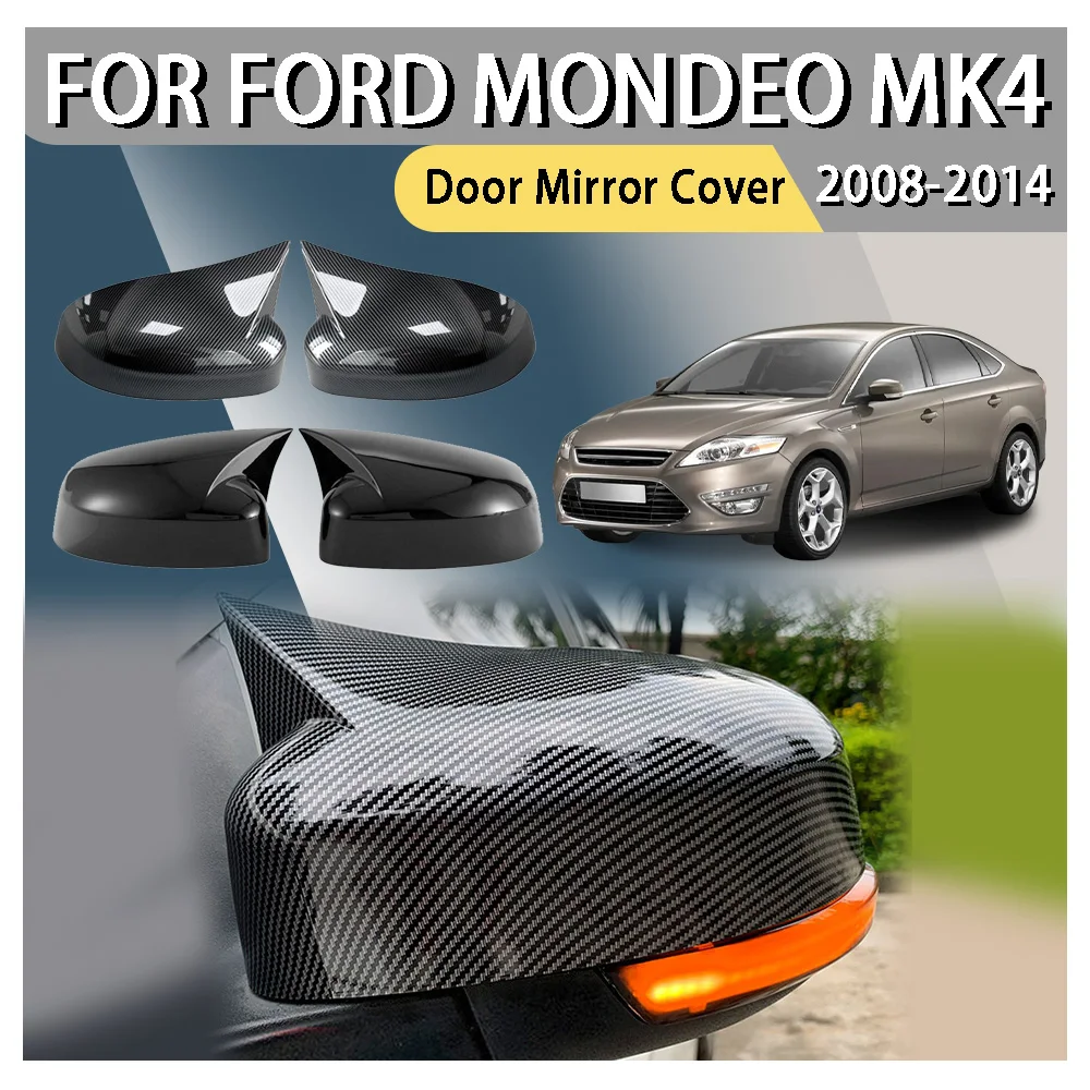 

Car Styling ABS Plastic Car Decoration Bull-Horn Door Mirror Cover For Ford Mondeo MK4 2008 2009 2010 2011 2012 2013 2014