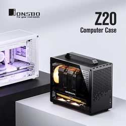 JONSBO Z20 White Black MATX ATX Chassis 20L Detachable Handle PC Case 163mm Air-Cooled Graphics Card Type-C Desktop 컴퓨터 케이스 Case