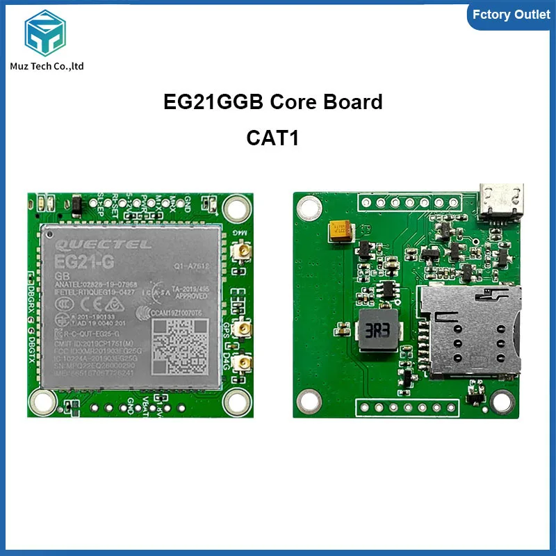 

Quectel EG21GGB Development Board CAT1 EG21GGB-128-SGNS Module Core board With breakout kit with FPC + GPS antenna