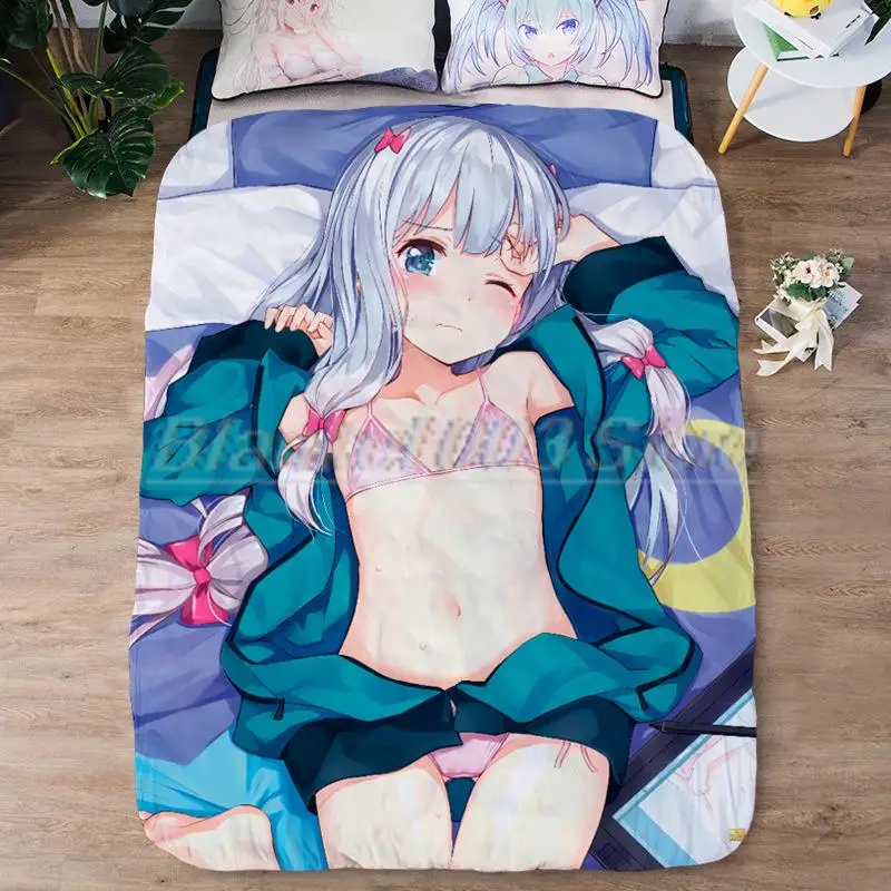 

2/3 Pieces Cartoon Bedding Set 3D Print Japan Anime Duvet Cover Sexy/Lovely Girls Bed Quilt Cover Home Textile Bed Cover Set