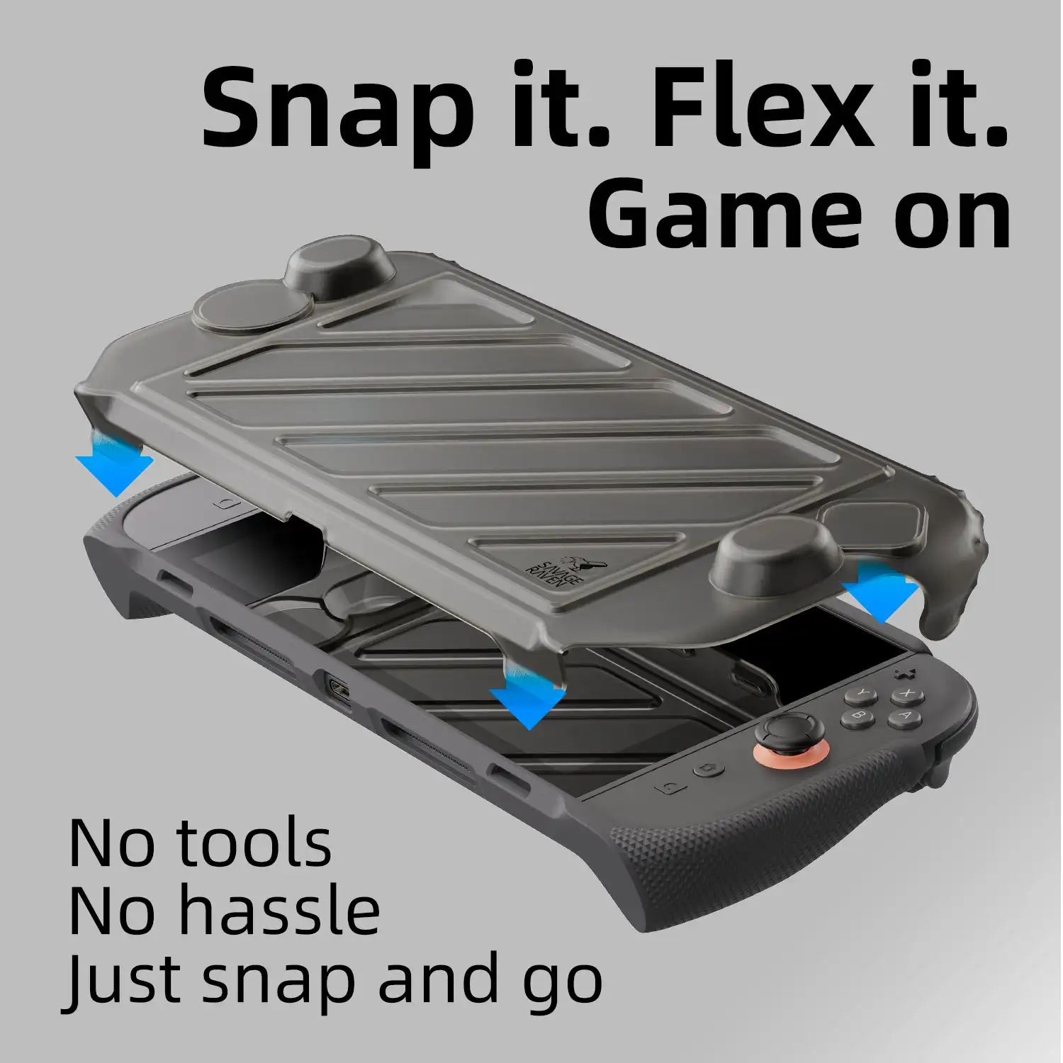 Savage Raven by Skull & Co. HardShell Front Cover Portable Protective Case for Nintend Switch 2 StandGrip (GripCase) for NSW2